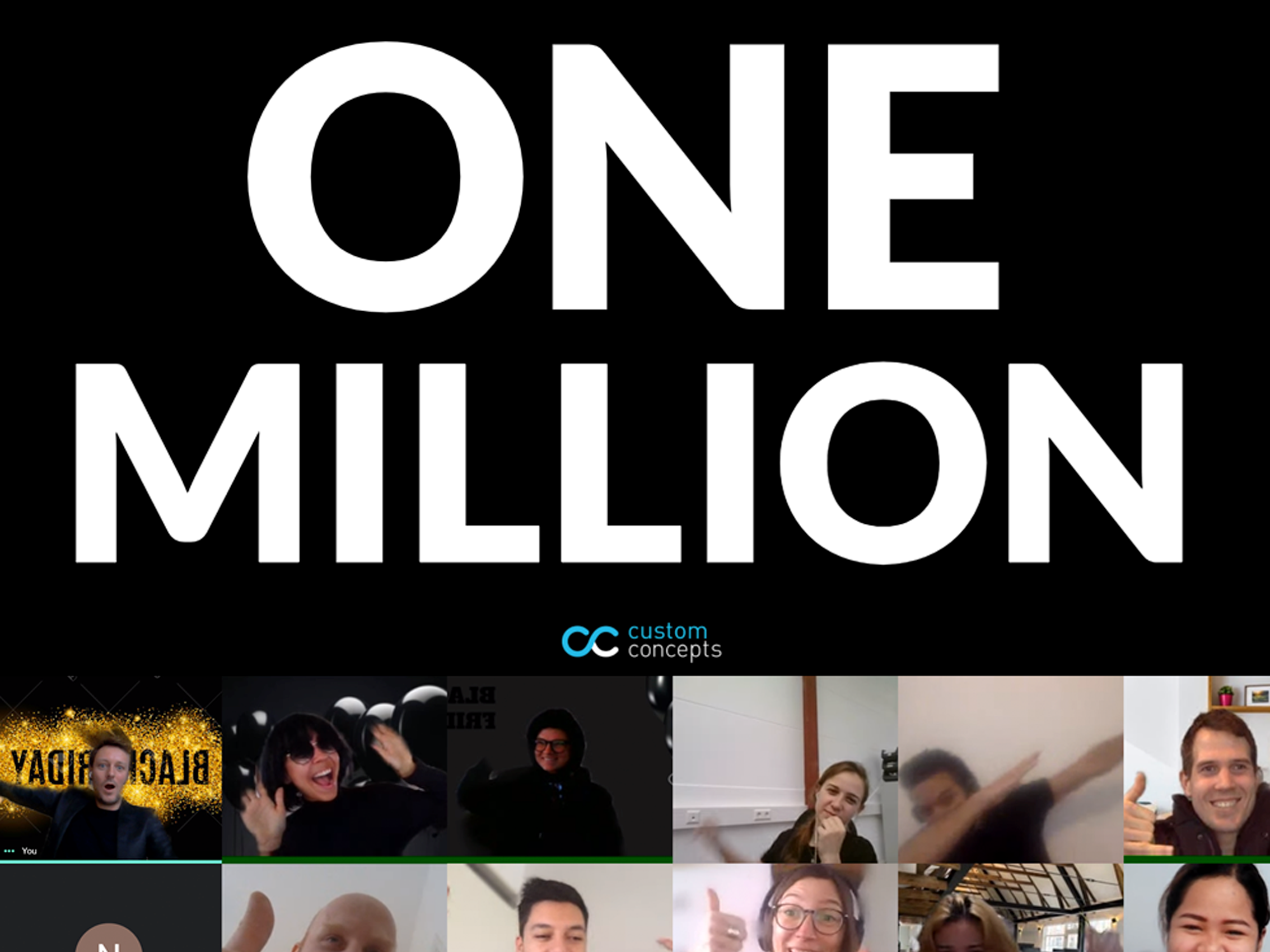 Meilenstein 1 Million Kunden