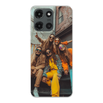 Motorola Moto G (2025) -Silicone case Selbst Gestalten