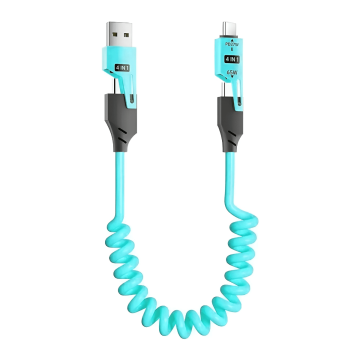 FlexCable 4-in-1 Ladekabel - Blau