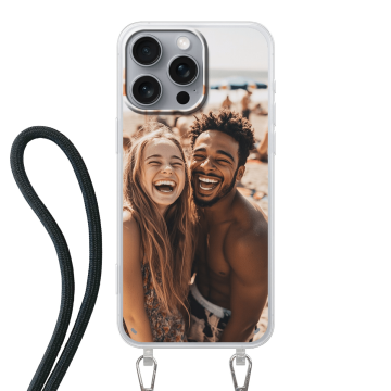 iPhone 16 Pro Max -Hülle mit Band (crossbody) Selbst Gestalten