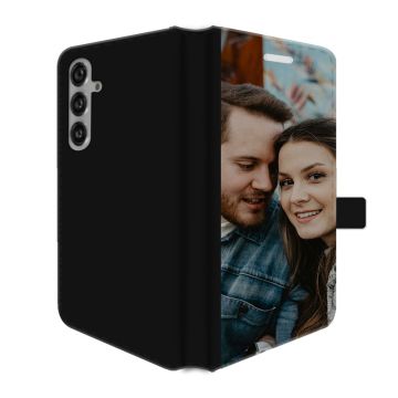 Samsung Galaxy S24 Plus - Wallet Case Selbst Gestalten (Vorne Bedruckt)