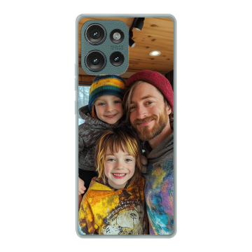 Motorola Moto Edge 50 -Silicone case Selbst Gestalten