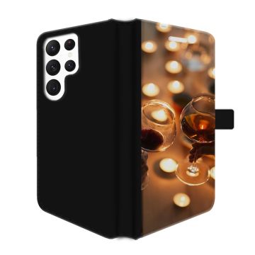 Samsung Galaxy S23 Ultra - Wallet Case Selbst Gestalten (Vorne Bedruckt)