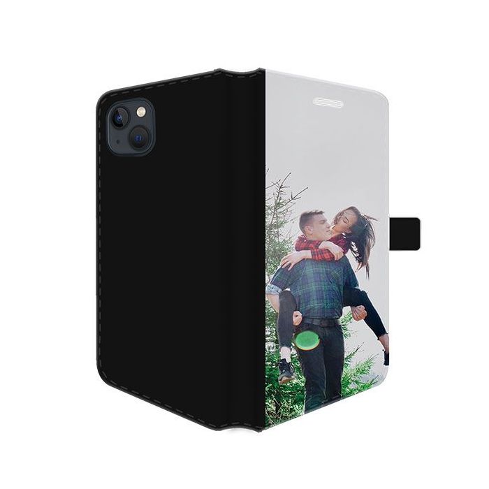 iPhone 15 Plus - Wallet Case Selbst Gestalten (Vorne Bedruckt)